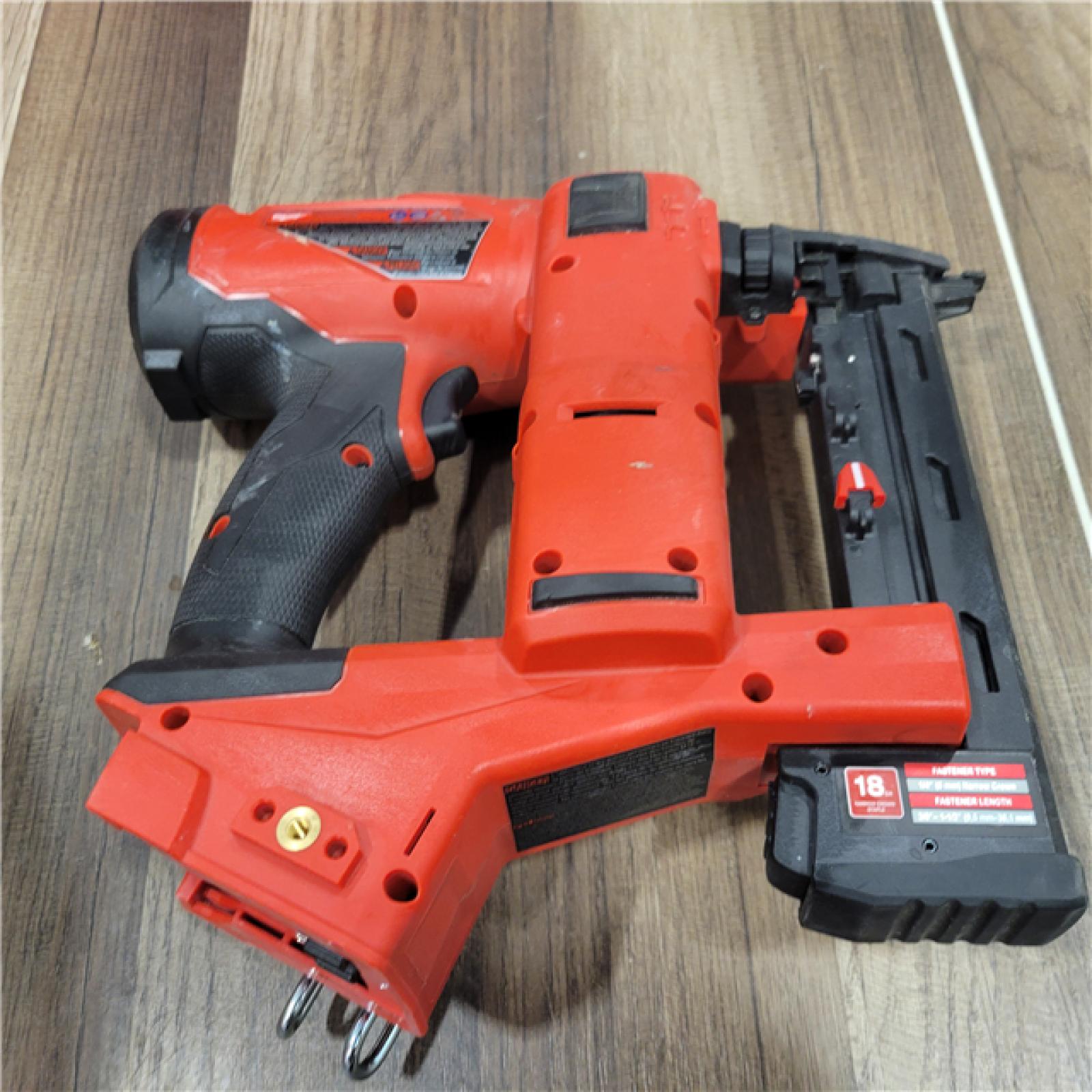 AS-IS MILWAUKEE FUEL 18-Volt Lithium-Ion Brushless Cordless 18-Gauge 1/4 in. Narrow Crown Stapler (Tool-Only)
