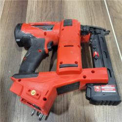 AS-IS MILWAUKEE FUEL 18-Volt Lithium-Ion Brushless Cordless 18-Gauge 1/4 in. Narrow Crown Stapler (Tool-Only)
