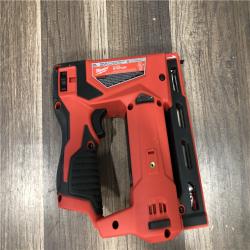AS-IS Milwaukee 12-Volt Lithium-Ion Cordless 3/8 in. Crown Stapler (Tool-Only)
