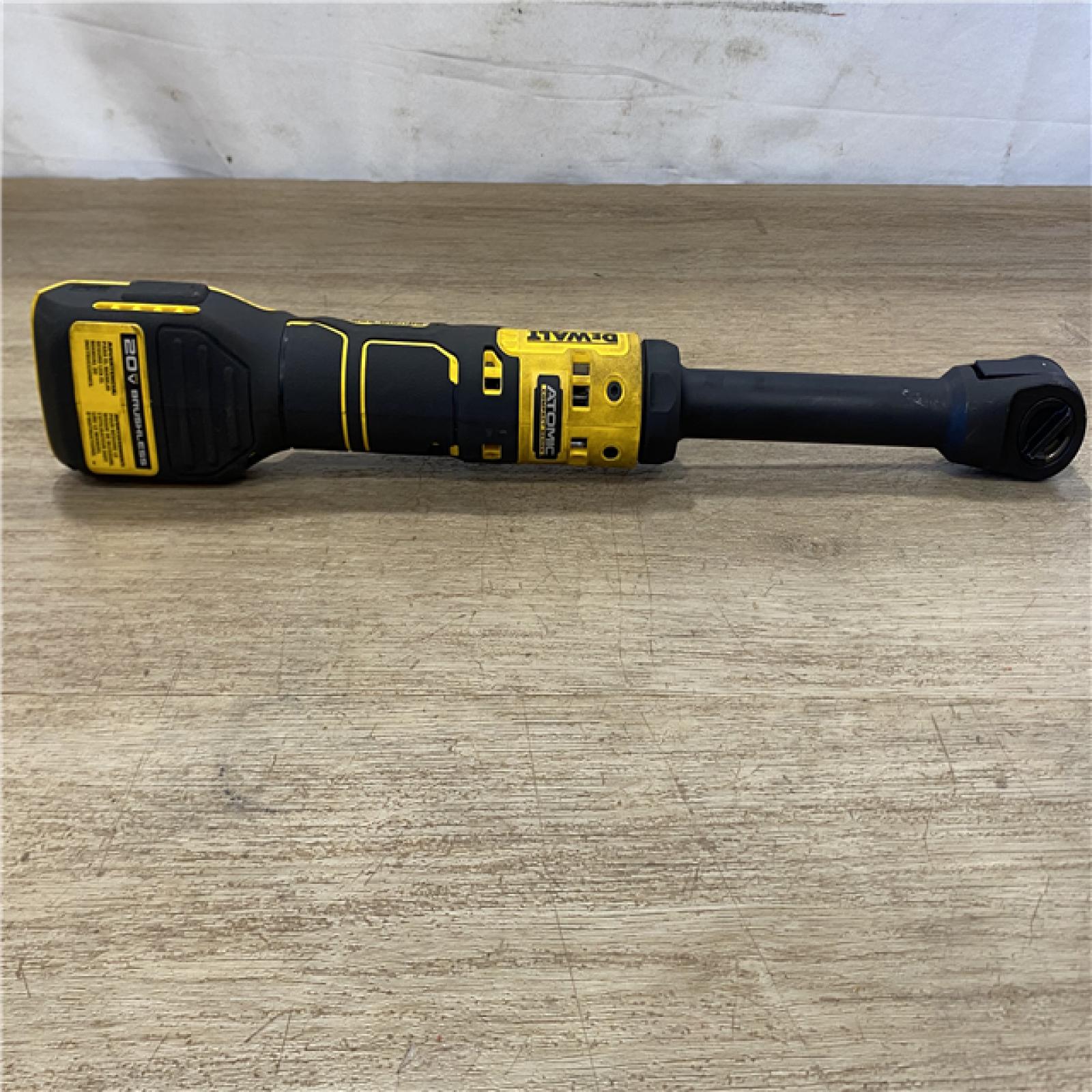 AS-IS DEWALT ATOMIC 20V MAX 3/8 in. Extended Reach Cordless Ratchet (Tool Only)