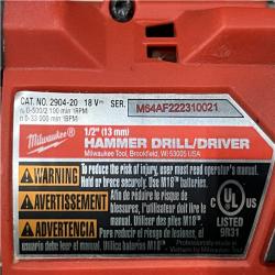 AS-IS Milwaukee FUEL 18V Lithium-Ion Brushless Cordless Hammer Drill and Impact Driver Combo Kit