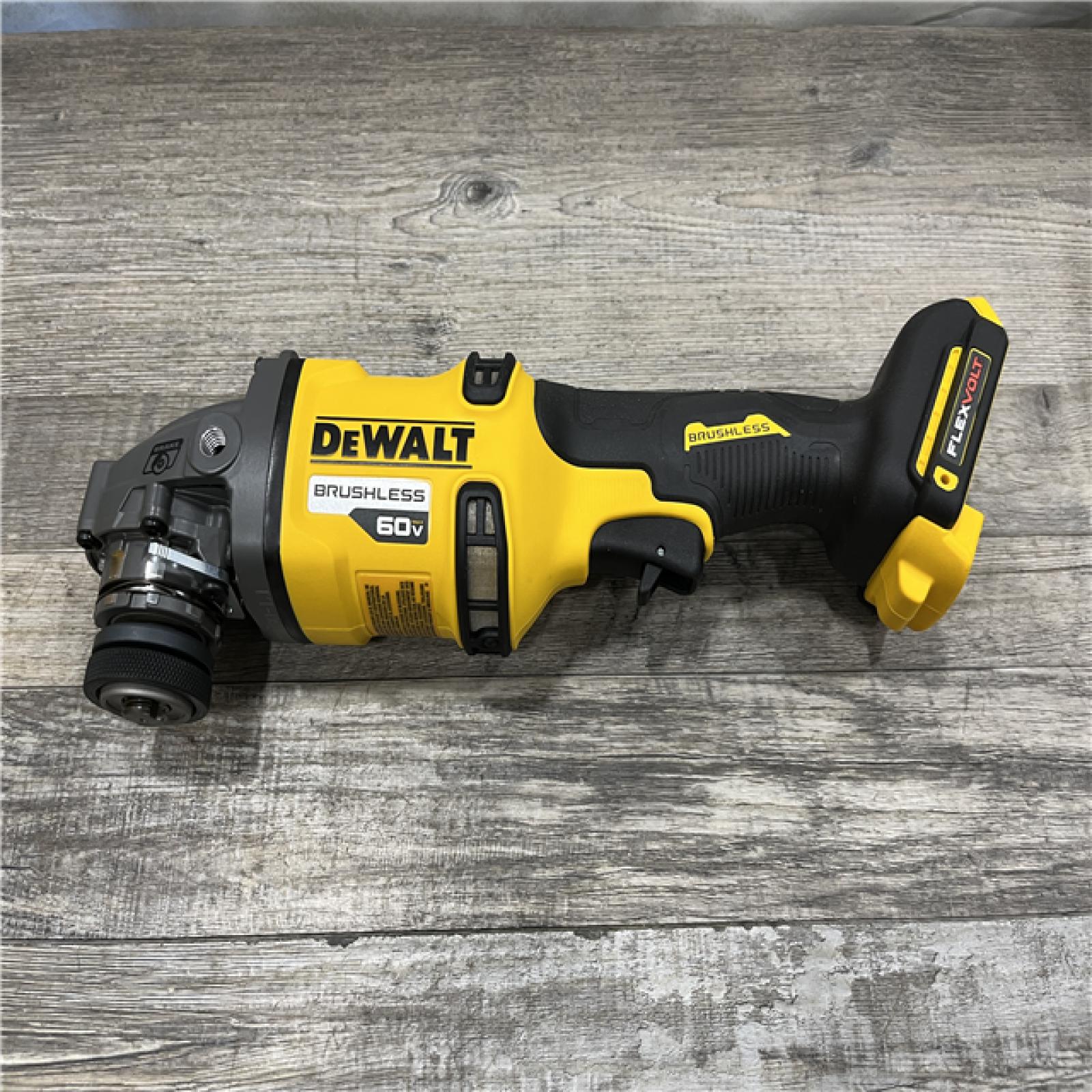 AS-IS DEWALT FLEXVOLT 60V MAX Cordless Brushless 4.5 in. to 6 in. Small Angle Grinder with Kickback Brake (Tool Only)