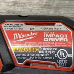 AS-IS Milwaukee 18V Lithium-Ion Cordless Drill Driver/Impact Driver Combo Kit