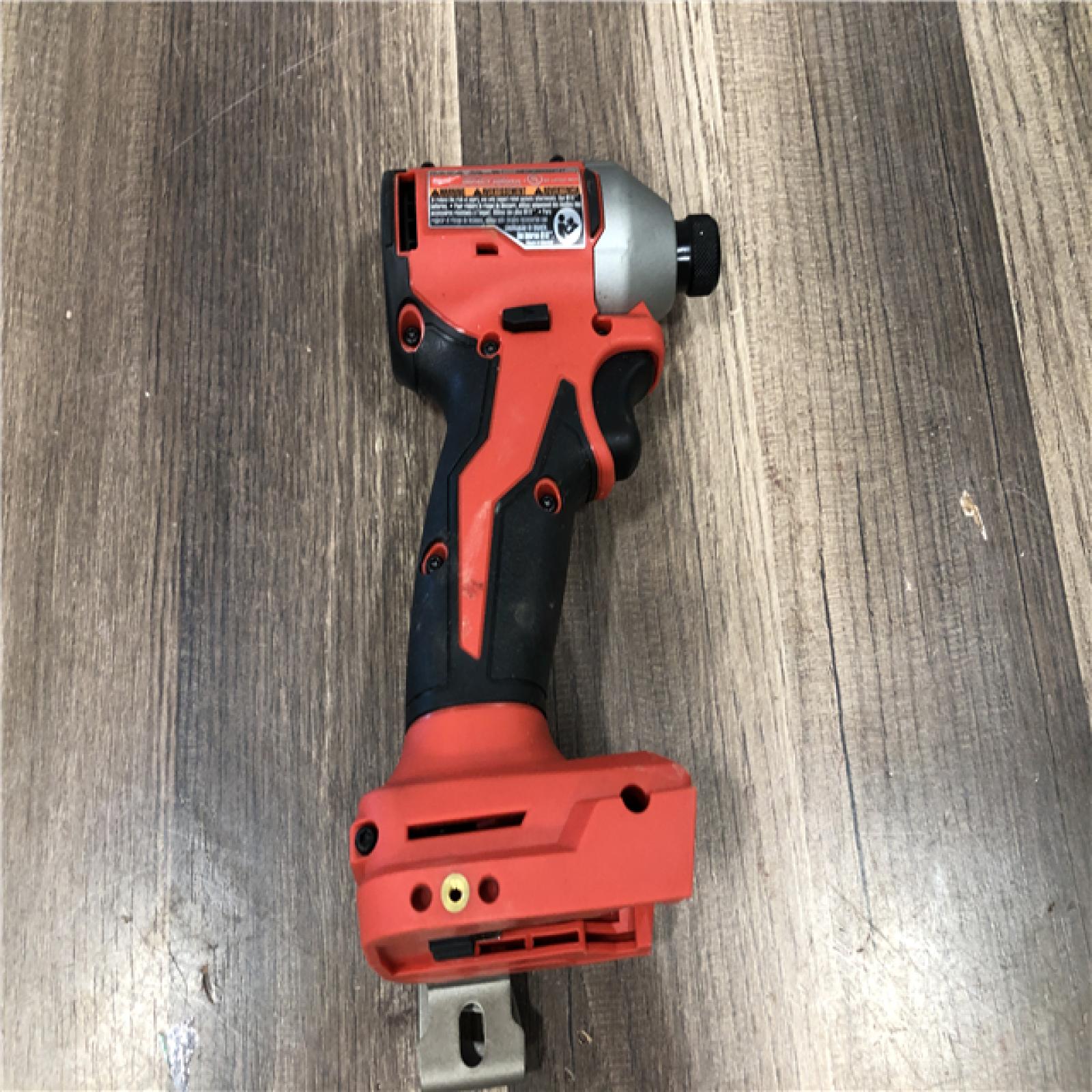 AS-IS Milwaukee 18V Lithium-Ion Compact Brushless Cordless 1/4 in. Impact Driver (Tool-Only)