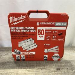 NEW - Milwaukee 1/4 in. Drive SAE/Metric Ratchet and Socket Mechanics Tool Set (50-Piece)