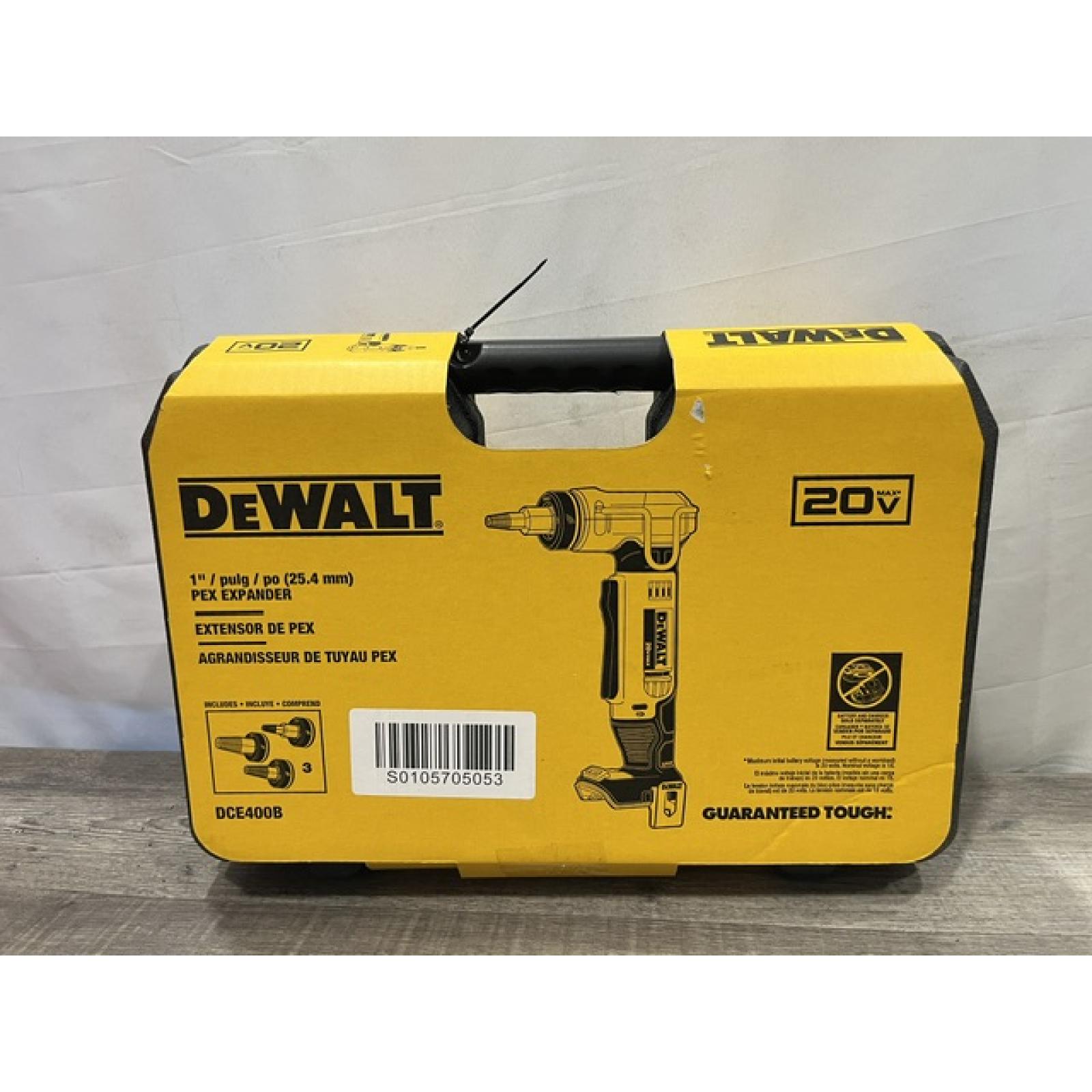 NEW - DEWALT 20V MAX Cordless 1 in. PEX Expansion Tool Kit