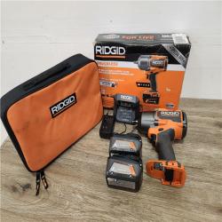 Phoenix Location NEW RIDGID 18V Brushless Cordless 4-Mode 1/2 in. High-Torque Impact Wrench Kit with (2) 4.0 Ah Batteries and Charger