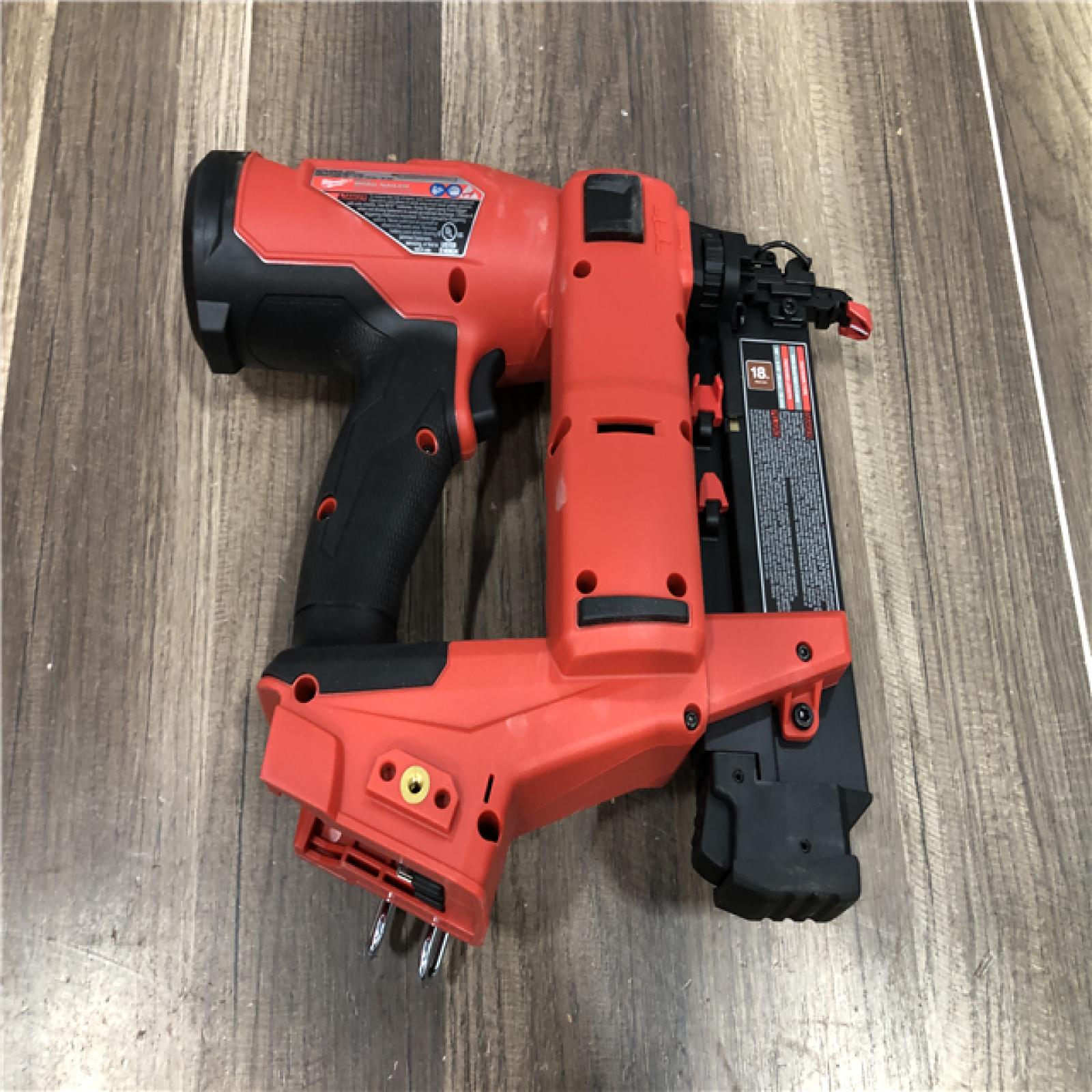 AS-IS Milwaukee FUEL 18-Volt Lithium-Ion Brushless Cordless Gen II 18-Gauge Brad Nailer (Tool-Only)