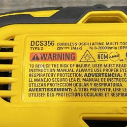 AS-IS DEWALT 20V MAX XR Cordless Brushless 3-Speed Oscillating Multi Tool Kit