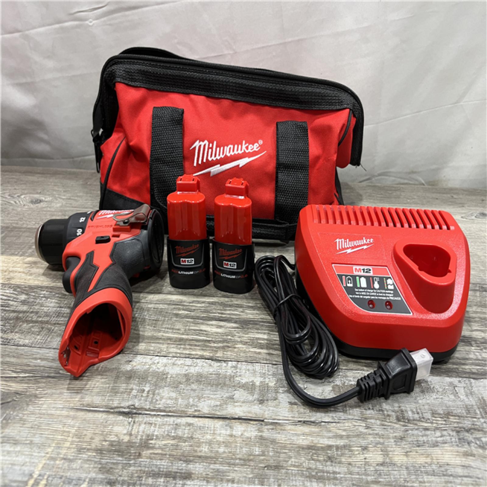 AS-IS Milwaukee 12-Volt Lithium-Ion Brushless Cordless Subcompact Brushless Drill Driver Kit