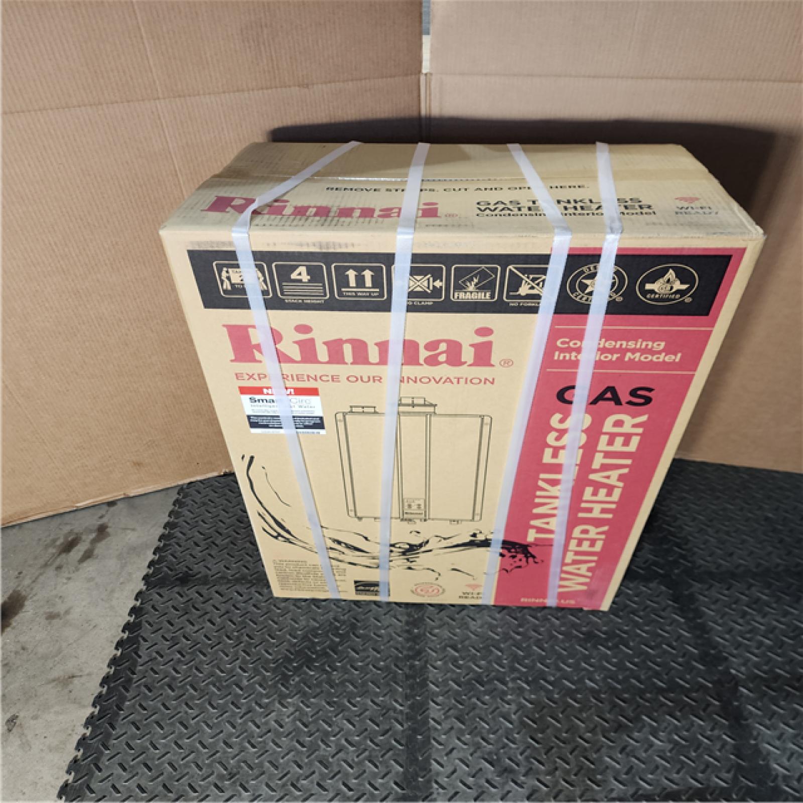 HOUSTON LOCATION - AS-IS (NEW) RINNAI GAS TANKLESS WATER HEATER (RSC160IN)