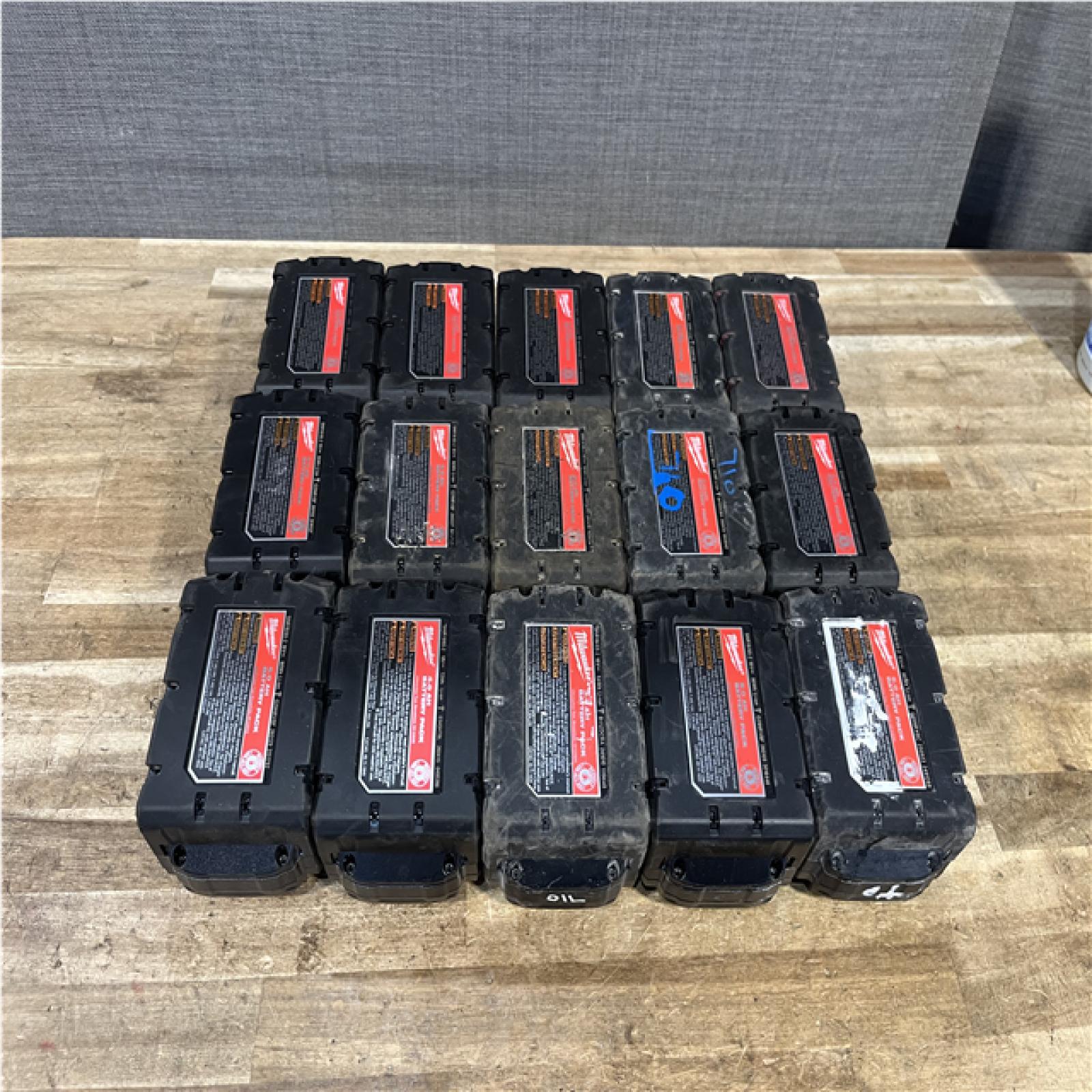 Houston Location AS-IS Milwaukee Batteries QTY/15