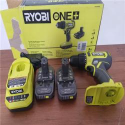 California NEW Ryobi One+ 18V 1/2 Drill/Driver Kit  includes (2) Batteries & Charger