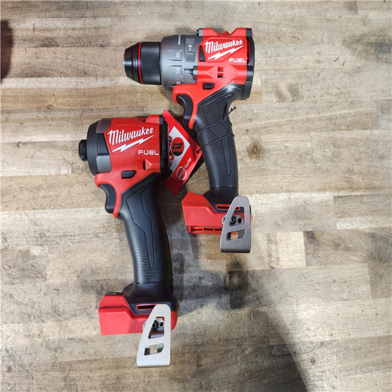 HOUSTON LOCATION - AS-IS (APPEARS LIKE NEW) Milwaukee FUEL 18V Lithium-Ion Brushless Cordless Hammer Drill and Impact Driver Combo Kit
