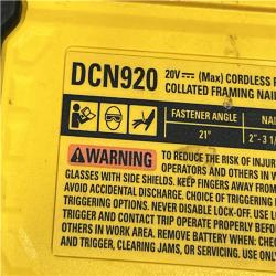 AS-IS DEWALT 20-Volt 21° Cordless Framing Nailer Kit