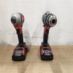 AS-IS- Milwaukee M18 Brushed Cordless (2-Tool) Drill/Driver and Impact Driver Kit