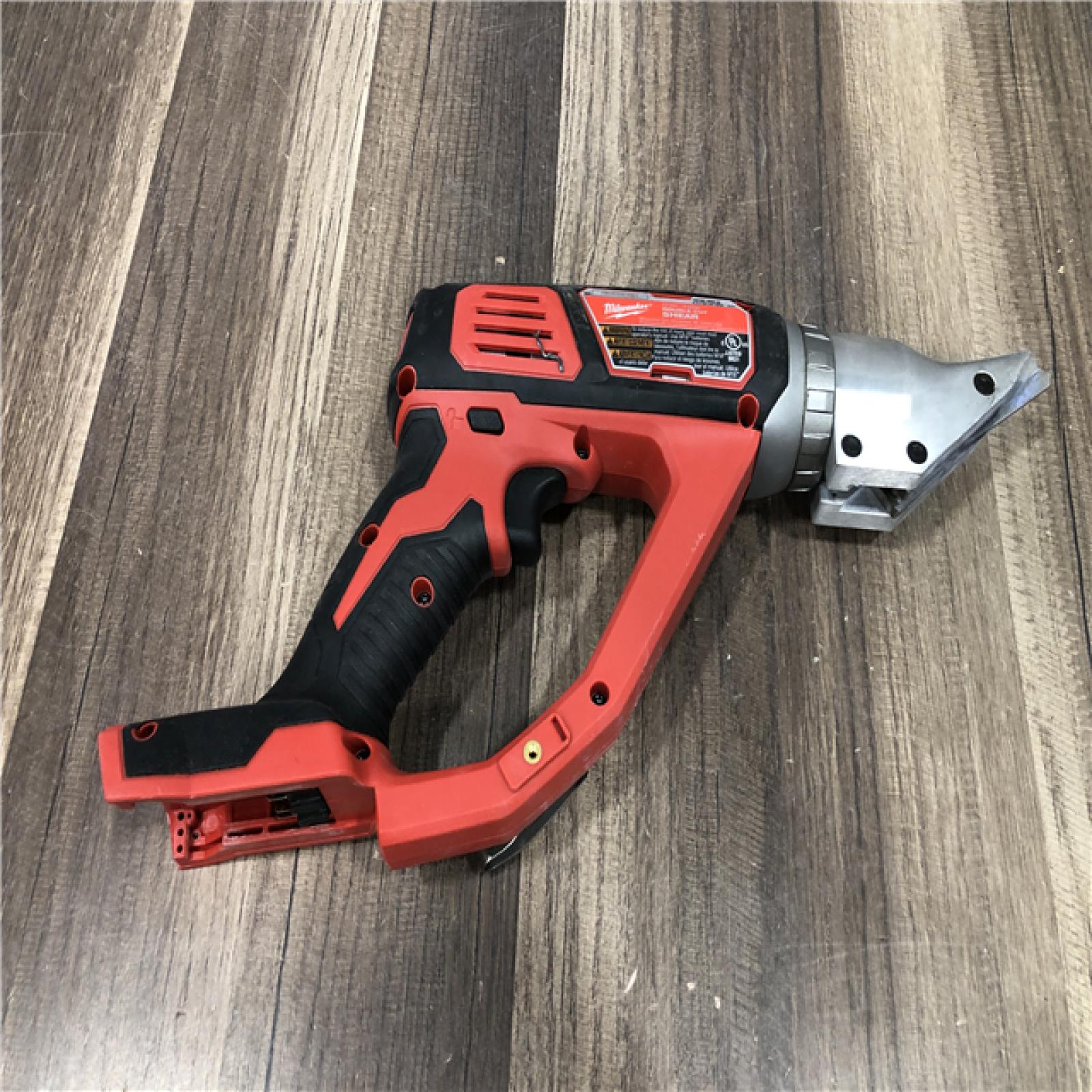 AS-IS Milwaukee 18-Volt Lithium-Ion Cordless 18-Gauge Double Cut Metal Shear (Tool-Only)