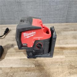 HOUSTON LOCATION - AS-IS Milwaukee Green 125 Ft. Cross Line and Plumb Points Laser Level Kit