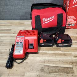 HOUSTON LOCATION - AS-IS Milwaukee 18V Lithium-Ion Cordless Drill Driver/Impact Driver Combo Kit