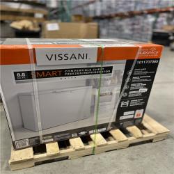 DALLAS LOCATION - Vissani 8.8 cu. ft. Manual Defrost Convertible Garage Ready Chest Freezer in White  Powered by Hubspace