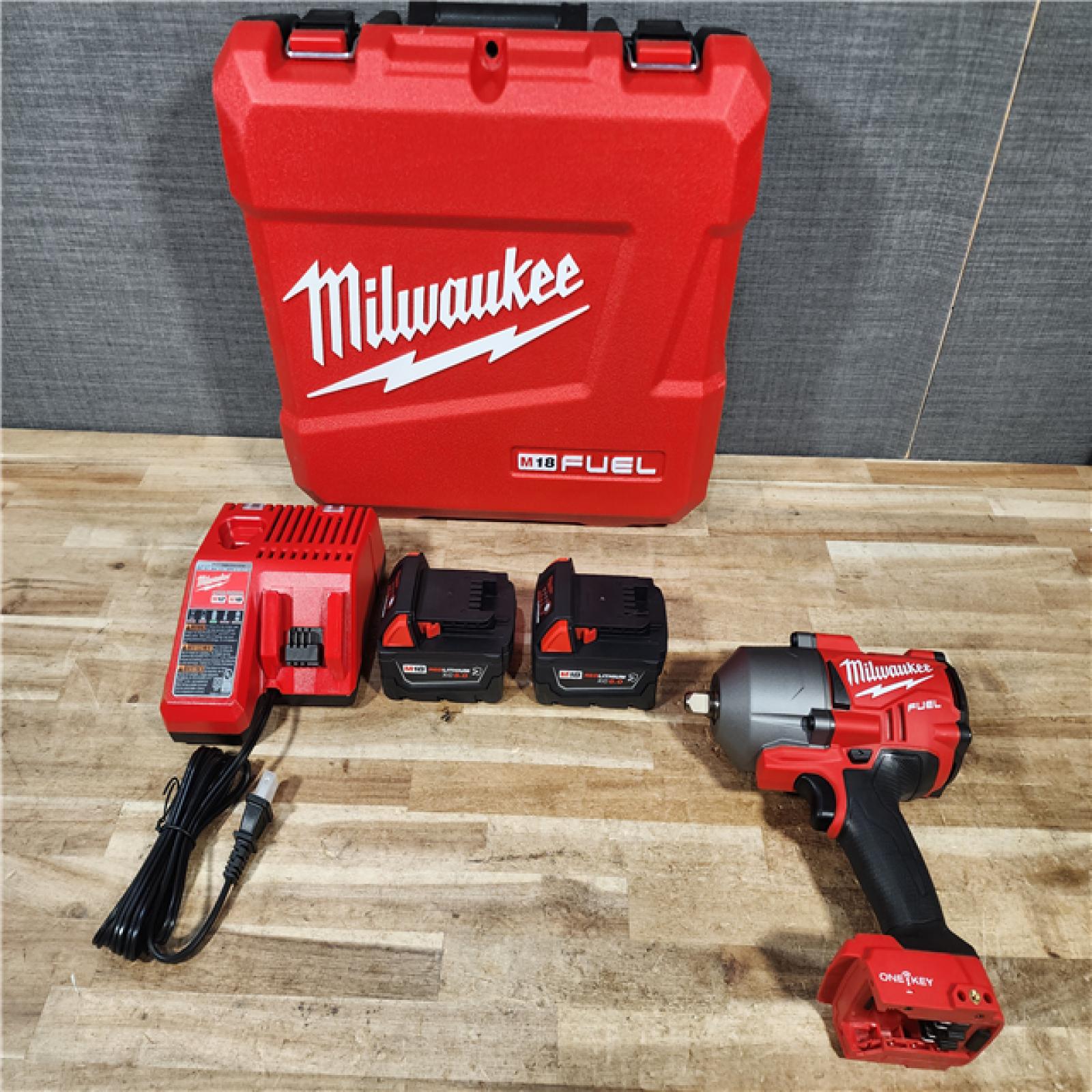 HOUSTON LOCATION - AS - IS Milwaukee M18 FUEL with ONE-KEY High Torque Impact Wrench 1/2inch Pin Detent Kit - 2862-22R