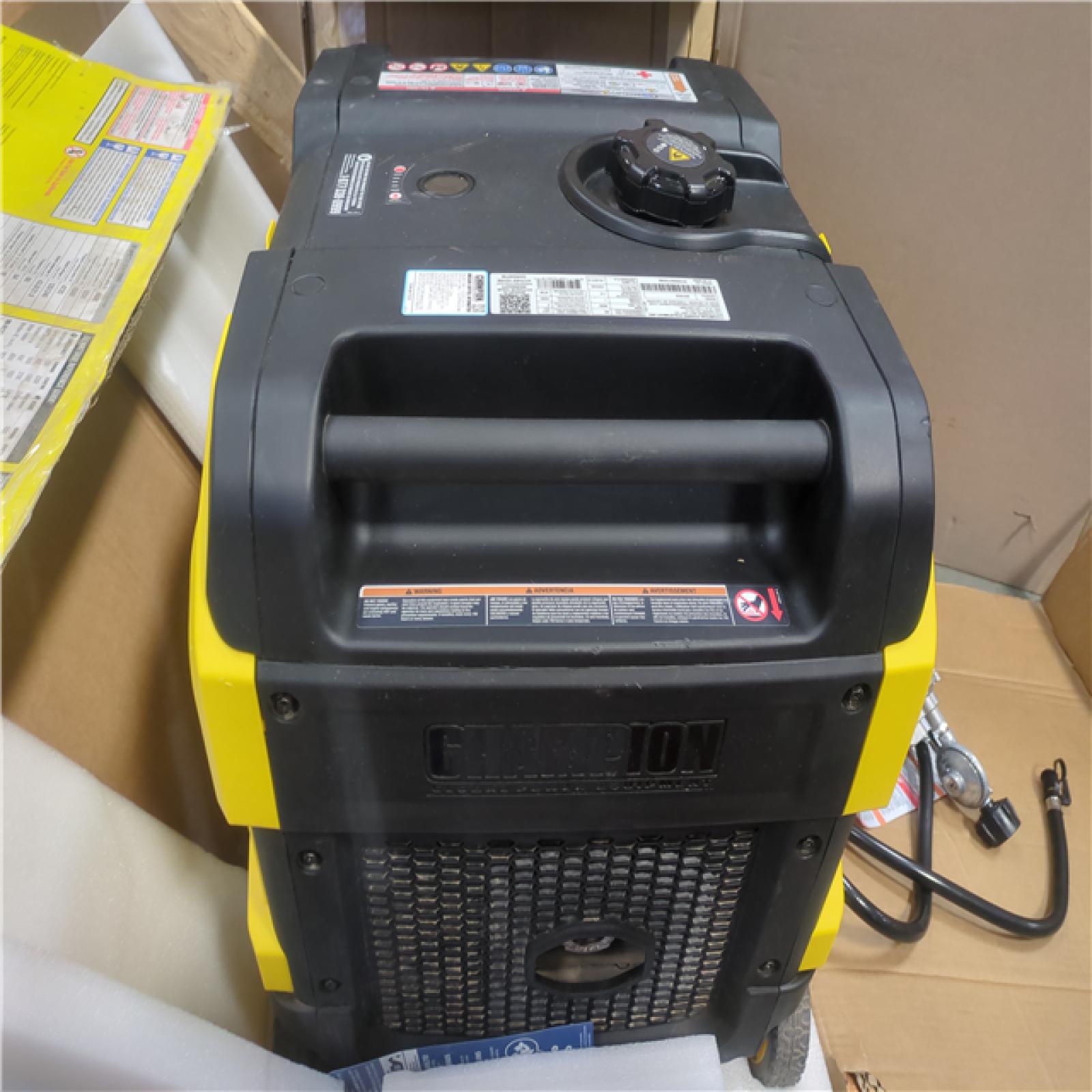 CALIFORNIA AS-IS CHAMPION PORTABLE POWER GENERATOR w/RYOBI LAWNMOWER