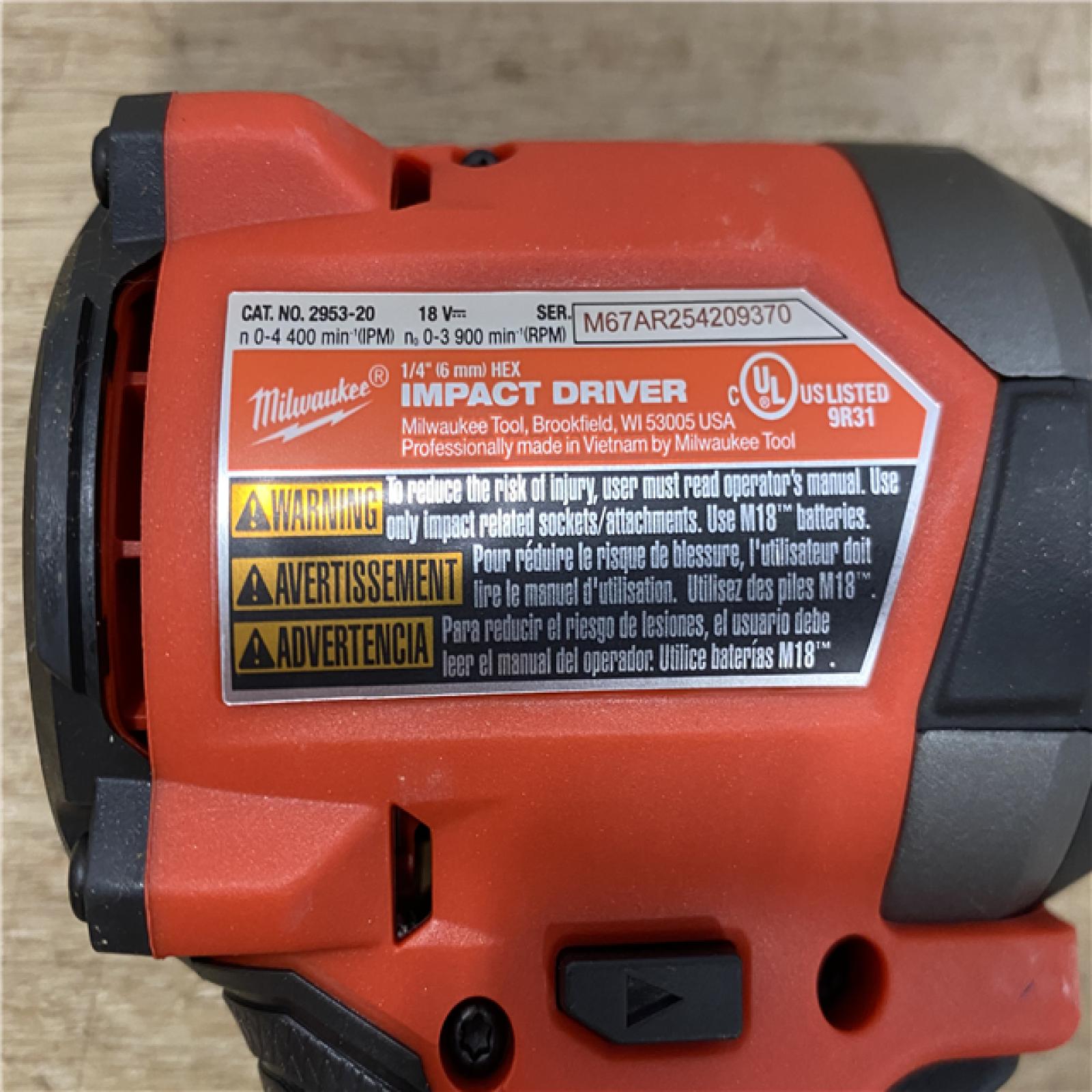 AS-IS Milwaukee FUEL 18V Lithium-Ion Brushless Cordless Hammer Drill and Impact Driver Combo Kit