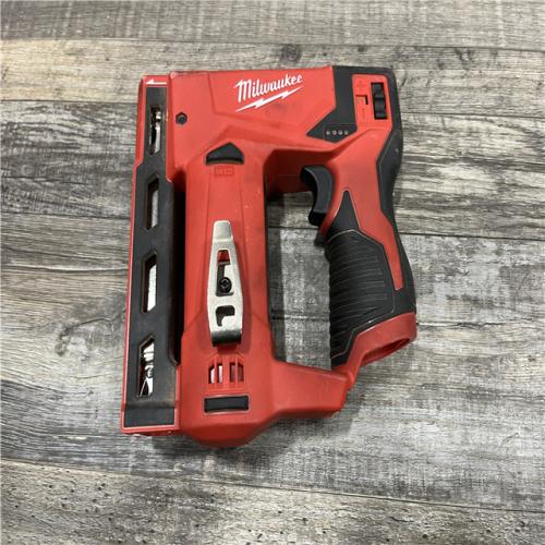 AS-IS Milwaukee 12-Volt Lithium-Ion Cordless 3/8 in. Crown Stapler (Tool-Only)