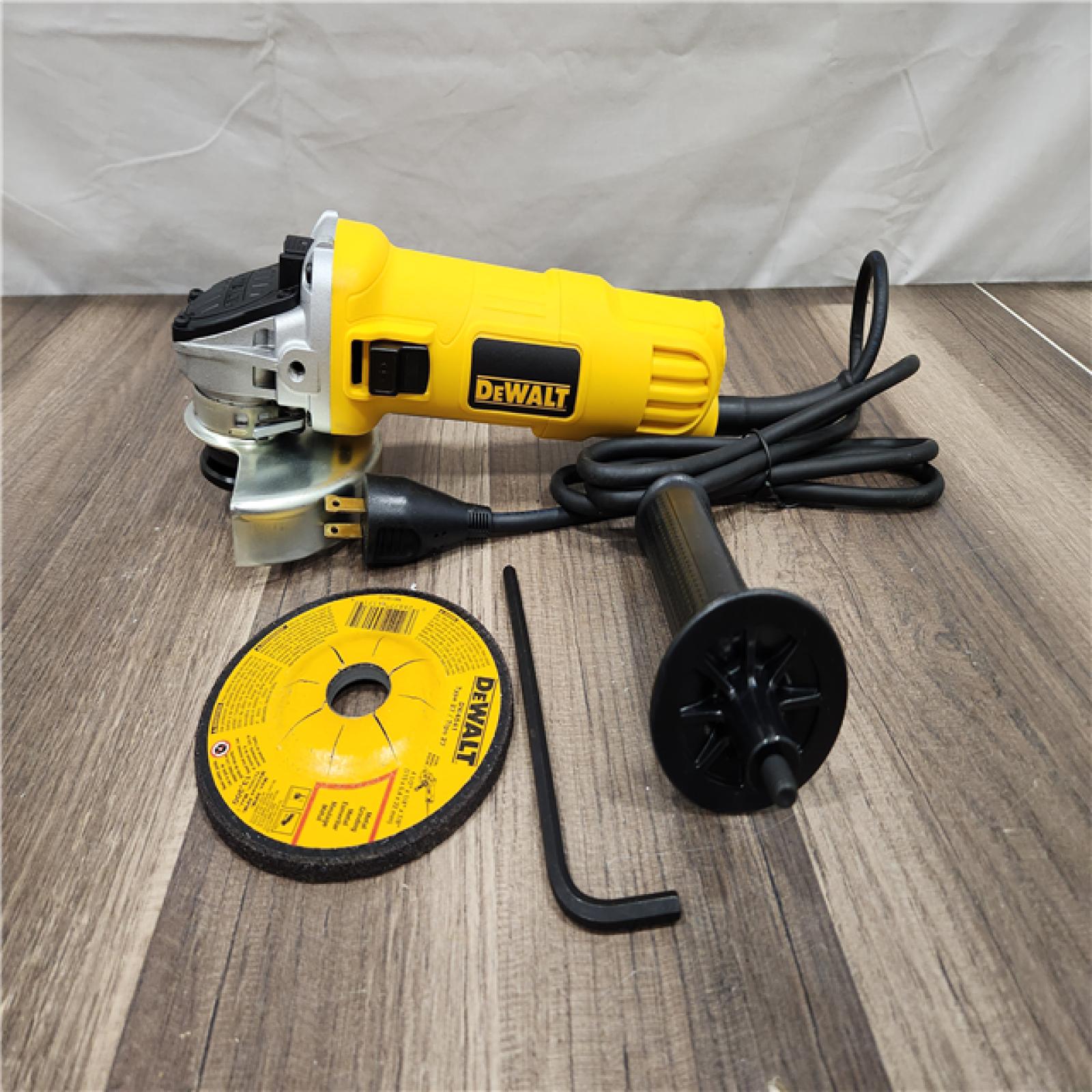 AS-IS DEWALT 7 Amp 4.5 in. Small Corded Angle Grinder with 1-Touch Guard