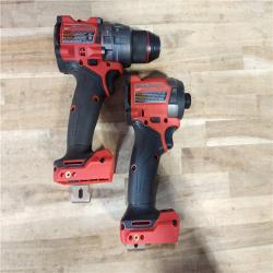 HOUSTON LOCATION - AS-IS (APPEARS LIKE NEW) Milwaukee FUEL 18V Lithium-Ion Brushless Cordless Hammer Drill and Impact Driver Combo Kit