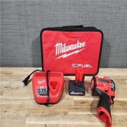 HOUSTON LOCATION - AS - IS Milwaukee FUEL 12V Li-Ion Brushless Cordless Stubby 3/8 in. Impact Wrench Kit