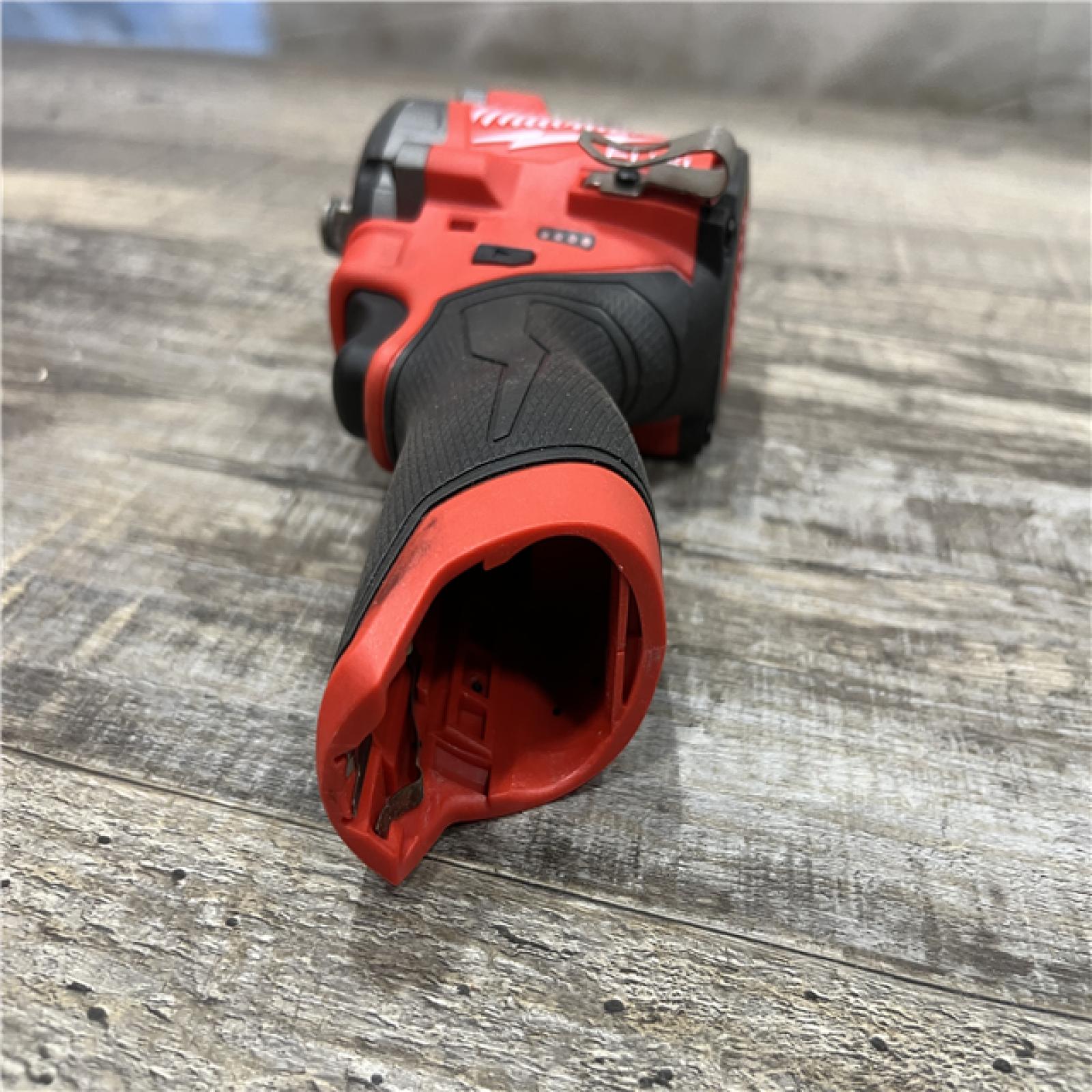 AS-IS Milwaukee FUEL 12V Lithium-Ion Brushless Cordless Stubby 1/2 in. Impact Wrench (Tool-Only)
