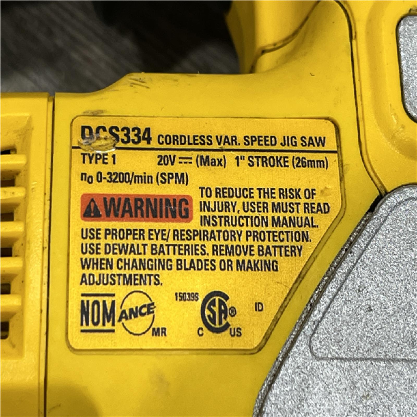 AS-IS DEWALT 20V MAX XR Cordless Brushless Jigsaw (Tool Only)