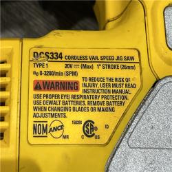 AS-IS DEWALT 20V MAX XR Cordless Brushless Jigsaw (Tool Only)
