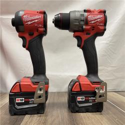 AS-IS Milwaukee  FUEL 18V Lithium-Ion Brushless Cordless Hammer Drill and Impact Driver Combo Kit