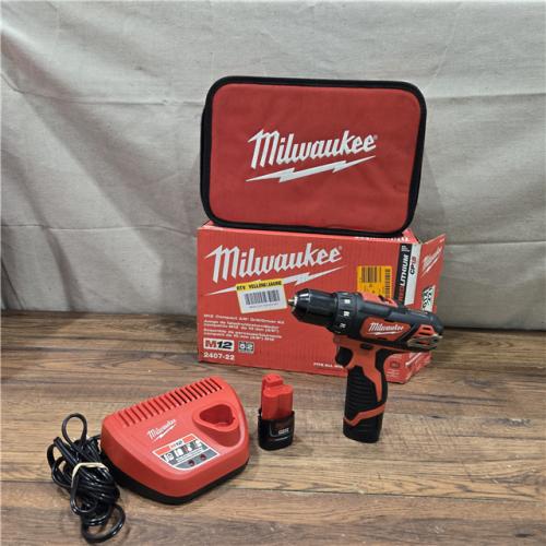 AS-IS Milwaukee M12 12V MAX Cordless Drill/Driver Kit