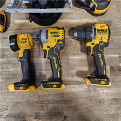 HOUSTON LOCATION - AS-IS DEWALT 20-Volt MAX Lithium-Ion Cordless 5-Tool Combo Kit with 2.0 Ah Battery, 9.0 Ah Battery and Charger