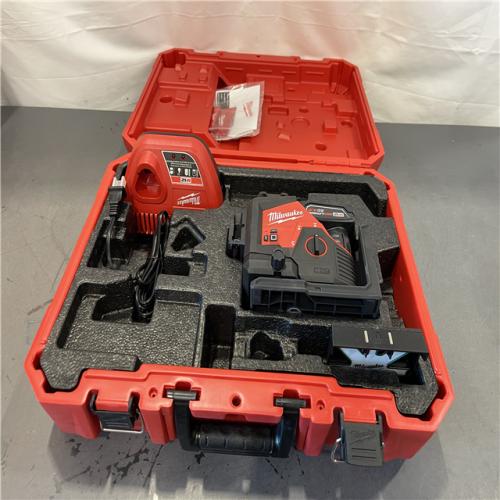 AS-IS - Milwaukee M12 12-Volt Lithium-Ion Cordless Green 250 ft. 3-Plane Laser Level Kit