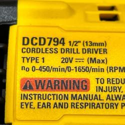 AS-IS DEWALT Atomic 20V Lithium-Ion Cordless Compact 1/2 in. Drill/Driver Kit