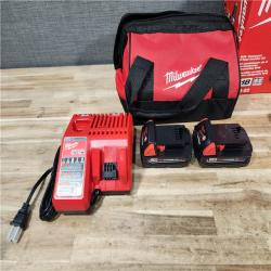 HOUSTON LOCATION - AS-IS Milwaukee 18V Lithium-Ion Cordless Drill Driver/Impact Driver Combo Kit