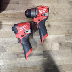 HOUSTON LOCATION - AS-IS Milwaukee 3497-22 12V Brushless Hammer Drill and Impact Driver Combo Kit