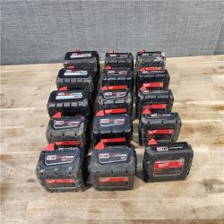 HOUSTON LOCATION - AS-IS MILWAUKEE BATTERY PACK QTY - 15