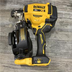 AS-IS DEWALT 20V MAX Lithium-Ion 15-Degree Electric Cordless Roofing Nailer Kit