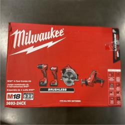 AS-IS Milwaukee M18 4 Tool Combo Kit