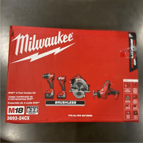 AS-IS Milwaukee M18 4 Tool Combo Kit