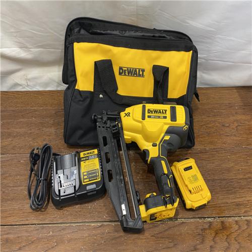 AS-IS DeWalt DCN660D1 20V 16 Gauge Cordless Angled Finish Nailer Kit W/ 2Ah Battery