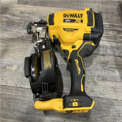 AS-IS DEWALT 20V MAX Lithium-Ion 15-Degree Electric Cordless Roofing Nailer Kit