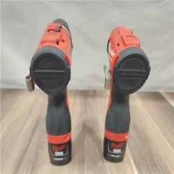 AS-IS- Milwaukee M12 Cordless Brushless 2 Tool Combo Kit