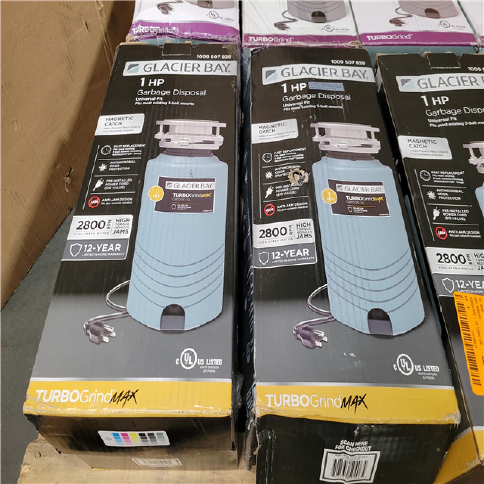 California NEW Glacier Bay Garbage Disosal (10 pieces)