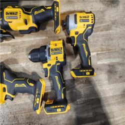 HOUSTON LOCATION - AS-IS DEWALT ATOMIC 20-Volt Lithium-Ion Cordless Brushless Combo Kit (4-Tool)